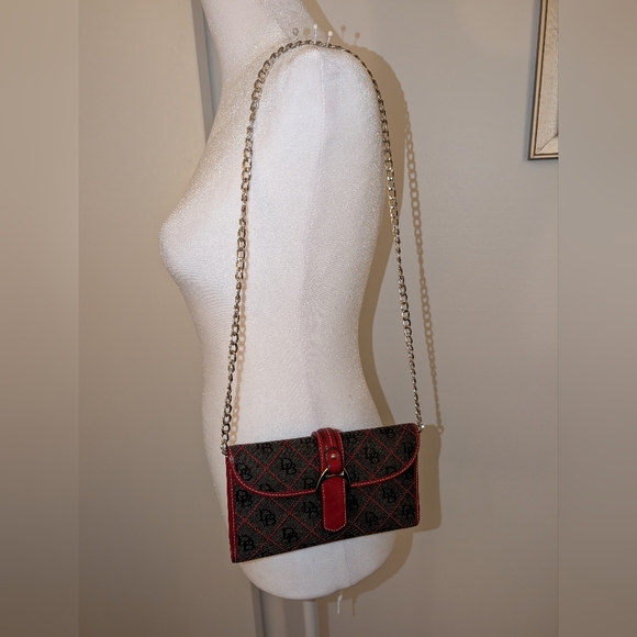 Dooney & Bourke Red and Brown Long Wallet - Picture 11 of 11